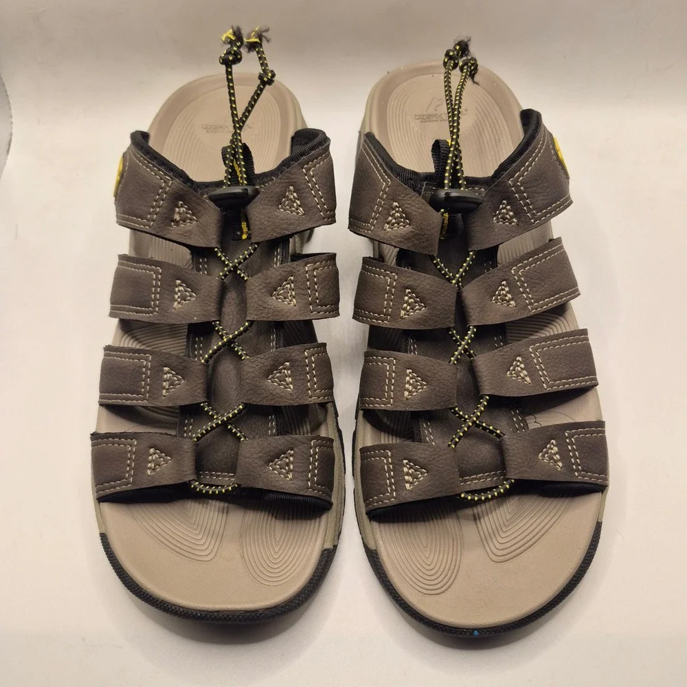 Ozark Trail Brown Fisherman Slide On‎ Sandals Men's Size 8 Outdoor Hiking